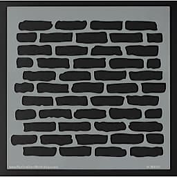 The Crafter's Workshop Stencils - Top view of Bricks Stencil