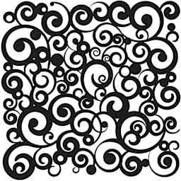 The Crafter's Workshop Stencils Cosmic Swirl - Peggable