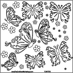 The Crafter's Workshop Stencils Butterflies - Peggable