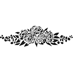 The Crafter's Workshop Stencils Peony Spray