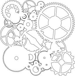 The Crafter's Workshop Stencils Gears - Peggable
