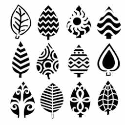 The Crafter's Workshop Stencils Abstract Leaves