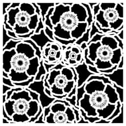 The Crafter's Workshop Stencils Poppy Field - Peggable