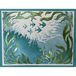 Layered Stencils Sea Paradise