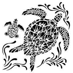 The Crafter's Workshop Stencils Sea Turtles - Peggable