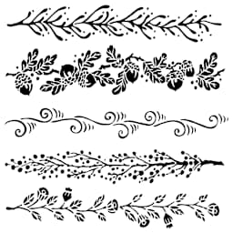 The Crafter's Workshop Stencils Fanciful Borders - Peggable