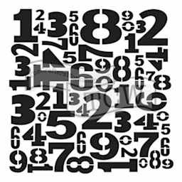 The Crafter's Workshop Stencils Number Scramble   Peggable