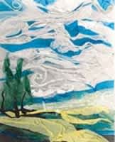 recycled plastic collage