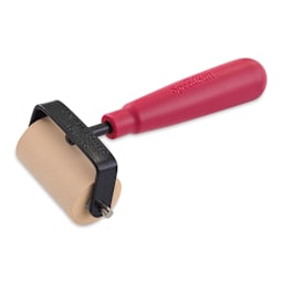 Speedball Soft Rubber Brayer - 2'' (Angled view)