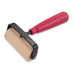 Speedball Soft Rubber Brayer - 3'' (Angled view)