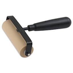 Speedball Soft Rubber Brayer - Black, 4", side view