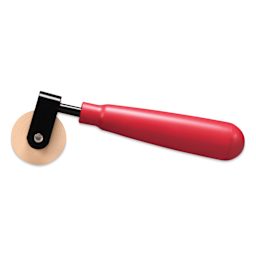 Speedball Deluxe Hard Rubber Brayer with Heavy-Duty Steel Frame - 4" side view