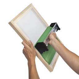 Speedball Screenprinting Scoop Coater - in use