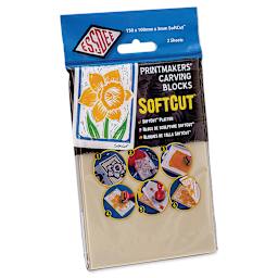 Essdee SoftCut Printmakers' Carving Blocks - 4" x 6", Pkg of 2 (In package)