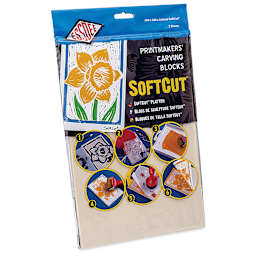 Essdee SoftCut Printmakers' Carving Blocks - 12" x 8", Pkg of 2 (In package)