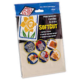Essdee SoftCut Printmakers' Carving Blocks - 8" x 6", Pkg of 2 (In package)
