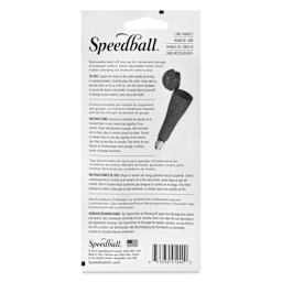 Speedball Linoleum Cutter Handle - Yellow, back of packaging