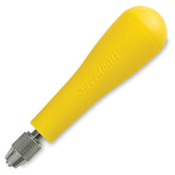 Speedball Linoleum Cutters - Angled Yellow Cutter handle showing adjustable chuck