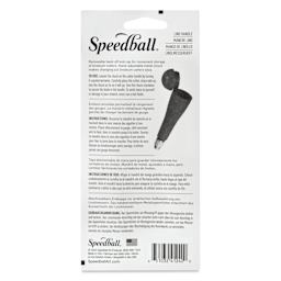 Speedball Linoleum Cutter Handle - Blue, back of packaging