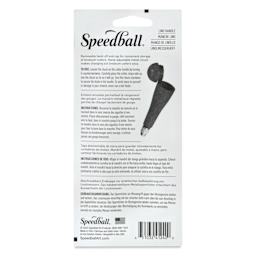 Speedball Linoleum Cutter Handle - Green, back of packaging