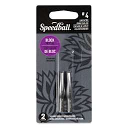 Speedball Linoleum Cutter - Pkg of 2, No. 4 Square Gouge (Front of package)