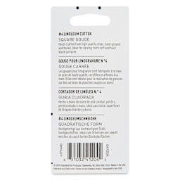 Speedball Linoleum Cutter - Pkg of 2, No. 4 Square Gouge (Back of package)