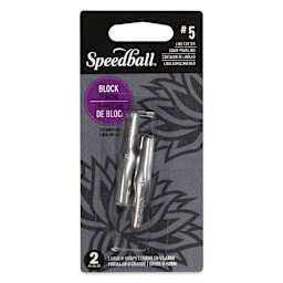 Speedball Linoleum Cutter - Pkg of 2, No. 5 Large U Gouge (Front of package)