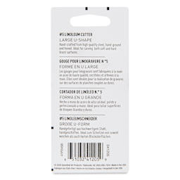 Speedball Linoleum Cutter - Pkg of 2, No. 5 Large U Gouge (Back of package)