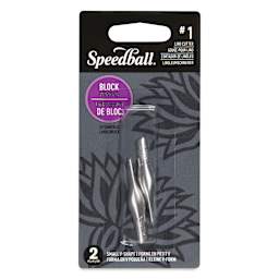 Speedball Linoleum Cutter - Pkg of 2, No. 1 Small V (Front of package)