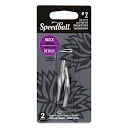 Speedball Linoleum Cutter - Pkg of 2, No. 2 Large V (Front of package)