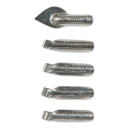 Speedball Linozip Safety Lino Cutters - Set of 5, cutters laid out