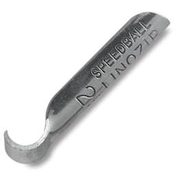 Speedball Linozips - Large U Gouge cutter shown at angle