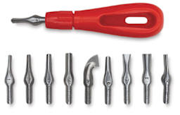 Essdee Lino Cutter Handle with 10 Blades