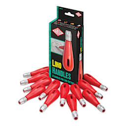 Small Plastic Linoleum Cutter Handles - Box of 12 (In package)