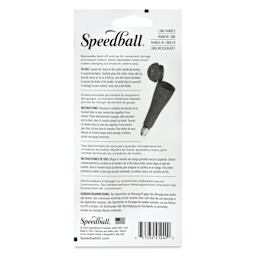 Speedball Linoleum Cutter Handle - Red, back of packaging