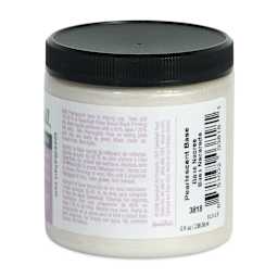 Speedball Water-Soluble Block Printing Ink Pearlescent Base - 8 oz (Back of jar)