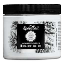 Speedball Water-Soluble Block Printing Ink - White, 16 oz