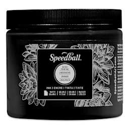 Speedball Water-Soluble Block Printing Ink - Black, 16 oz
