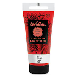 Speedball Water-Soluble Block Printing Ink - Red, 1.25 oz