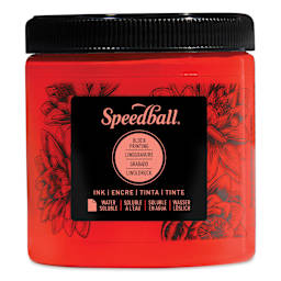Speedball Water-Soluble Block Printing Ink - Red, 8 oz