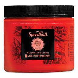 Speedball Water-Soluble Block Printing Ink - Red, 16 oz