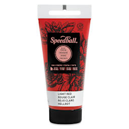 Speedball Water-Soluble Block Printing Ink - Light Red, 1.25 oz