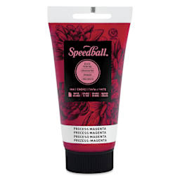 Speedball Water-Soluble Block Printing Ink - Process Magenta, 2.5 oz