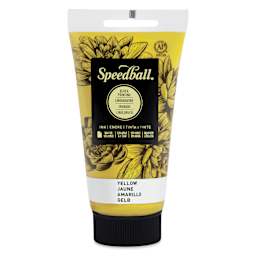 Speedball Water-Soluble Block Printing Ink - Yellow, 2.5 oz
