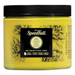 Speedball Water-Soluble Block Printing Ink - Yellow, 16 oz