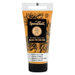 Speedball Water-Soluble Block Printing Ink - Dark Yellow, 1.25 oz