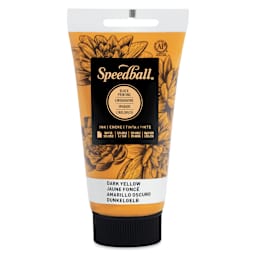 Speedball Water-Soluble Block Printing Ink - Dark Yellow, 2.5 oz