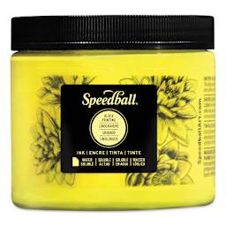 Speedball Water-Soluble Block Printing Ink - Process Yellow, 16 oz