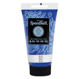 Speedball Water-Soluble Block Printing Ink - Blue, 2.5 oz