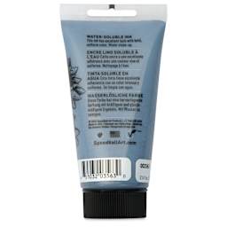 Speedball Water-Soluble Block Printing Ink - Bluestone, 2.5 oz, back of tube